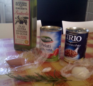 Ingredienti per Pasta e Lenticchie