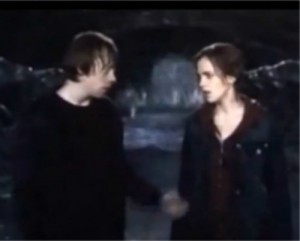 Bacio Ron e Hermione